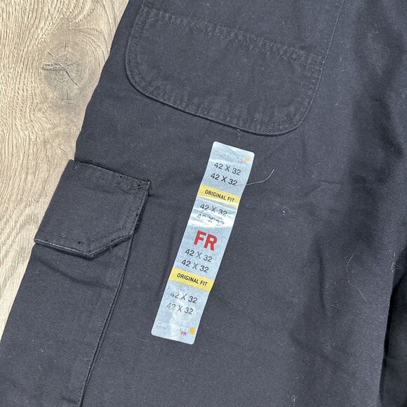 Carhartt FR Fire Resistant Canvas Cargo Pants Mens 42x32 FRB240-BLK NWT NEW - Picture 7 of 7